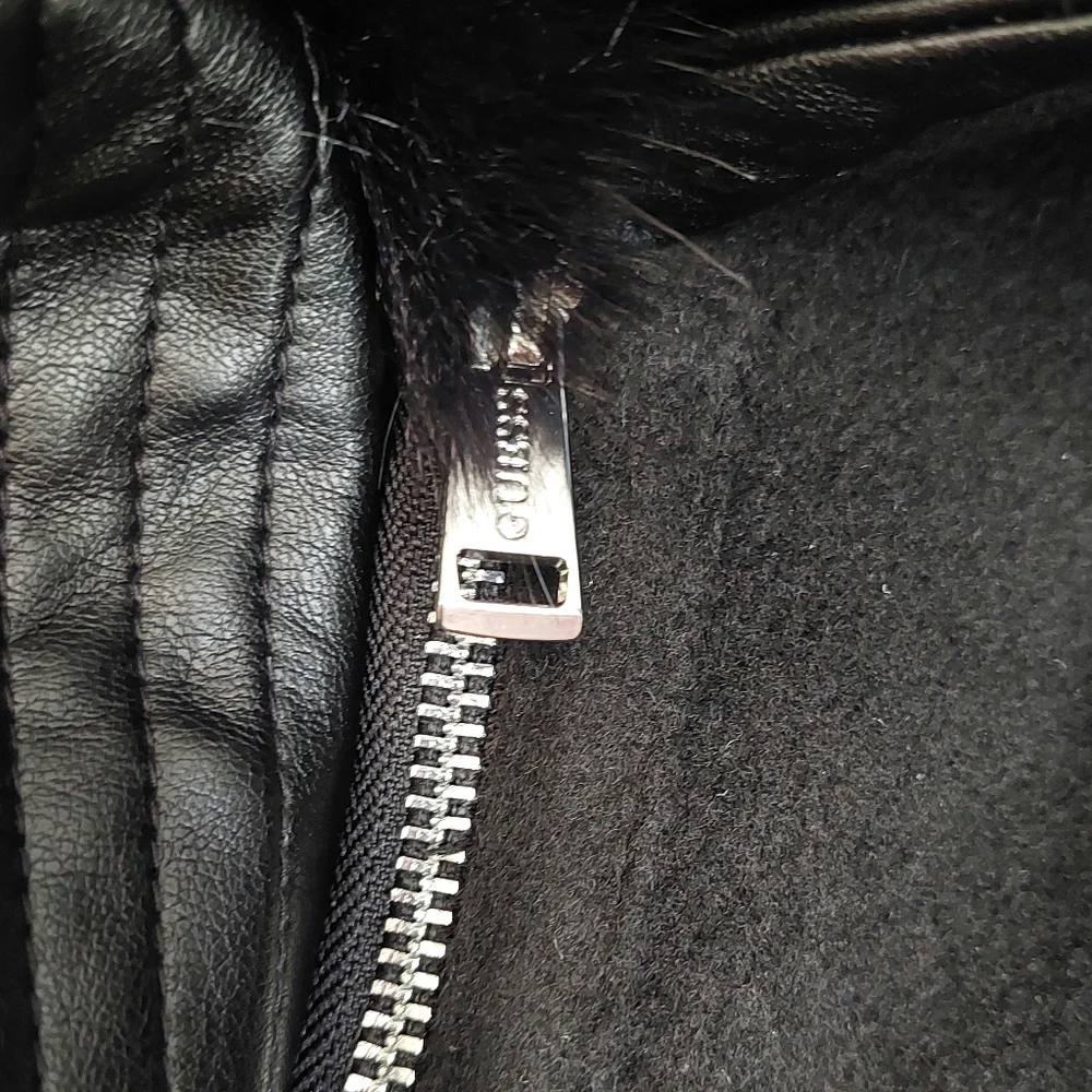 GUESS Lilia Faux-Fur Collar Coat NWOT - Picture 6 of 13